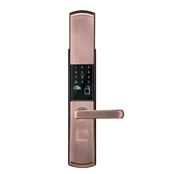 Verrou de porte intelligent à empreinte digitale, serrure électronique intelligente antivol avec serrure de porte étanche, avec empreinte digitale