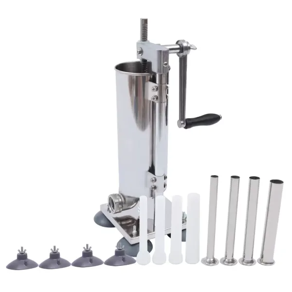 Machine de remplissage, machine à saucisses, 3L, verticale, avec 4 tubes de remplissage et 4 ventouses Machine de remplissage, machine à saucisses, 3L, verticale, avec 4 tubes de remplissage et 4 ventouses