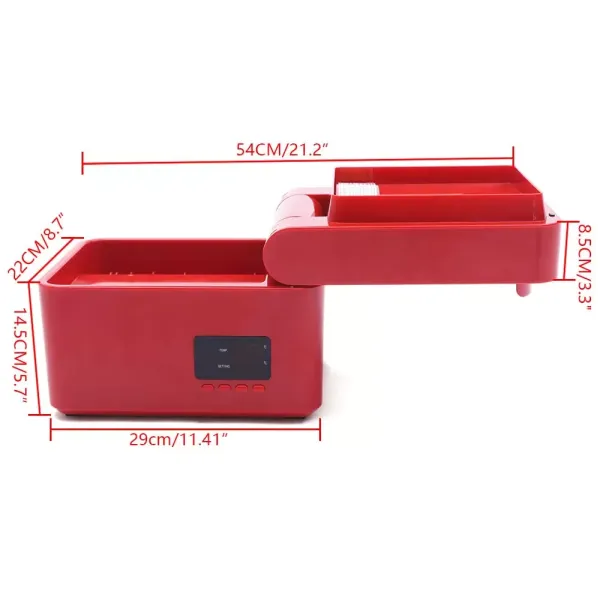 Petit presse-huile automatique en plastique - 600 W - Pour extraction d'huile de noix - Rouge