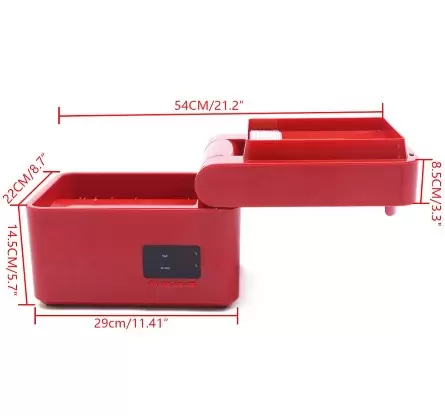 Petit presse-huile automatique en plastique - 600 W - Pour extraction d'huile de noix - Rouge