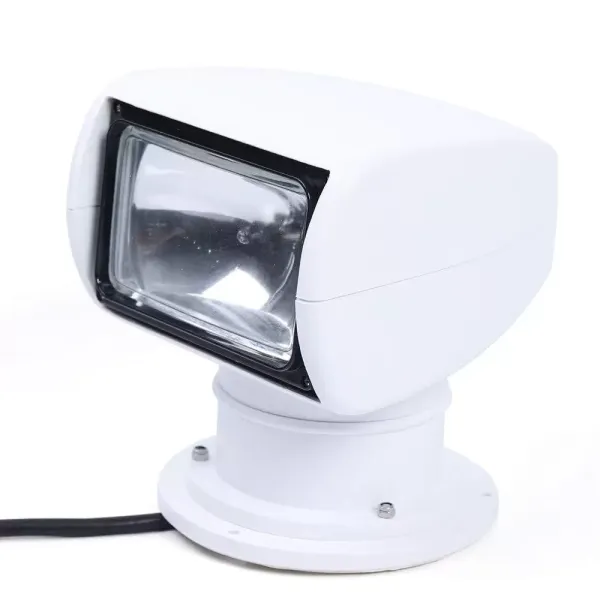 Marine Spotlight, 12 V 100 W étanche pour bateau, camion, voiture avec télécommande, rotation à 360 °, lampe extérieure pour yacht