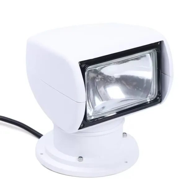 Marine Spotlight, 12 V 100 W étanche pour bateau, camion, voiture avec télécommande, rotation à 360 °, lampe extérieure pour yacht