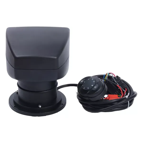 Marine Spotlight, 12 V 100 W étanche pour bateau, camion, voiture avec télécommande, rotation à 360 °, lampe extérieure pour yacht