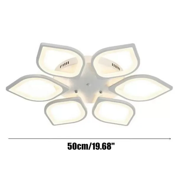 Plafonnier LED - Acrylique - Moderne - Lustre - Plafonnier - Suspension - Pour le salon et la maison - Intensité variable - 6 pièces