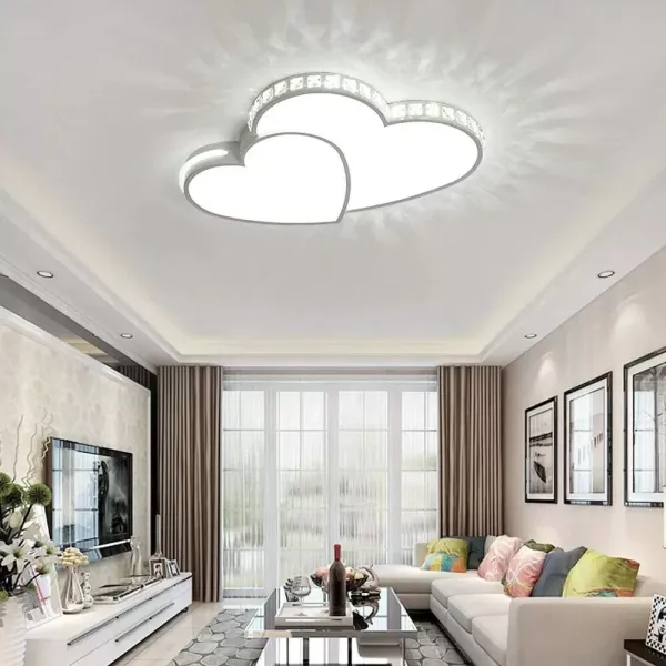 24W Plafonnier LED En Cristal Lustre De Suspension Design Moderne Pour Décorer Salon Chambre Couloir Balcon Escalier