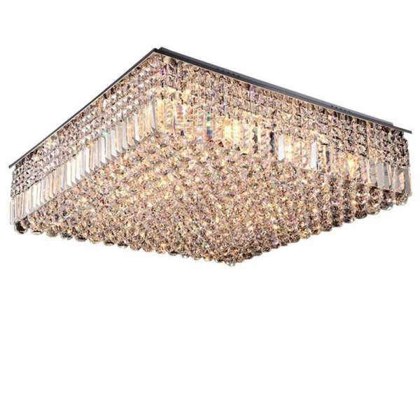 Beau Lustre Lampe Suspendue Lampe Moderne Ronde E14 À Cristaux de Cristal Dimmable Led Plafonnier