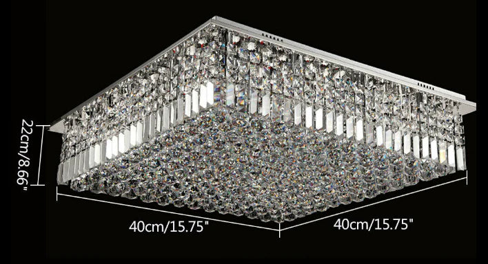 Beau Lustre Lampe Suspendue Lampe Moderne Ronde E14 À Cristaux de Cristal Dimmable Led Plafonnier