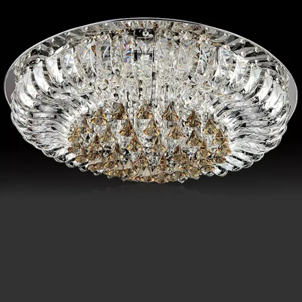LED Moderne K9 Clair Cristal Plafond Lampe à suspendre Lobby Lustre d'éclairage 60*30cm