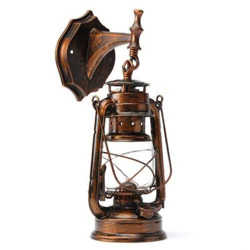 E27 Retro Antique Applique Murale en Métal Plastique Eclairage de Couloir Lanterne Murale Lampe Vintage