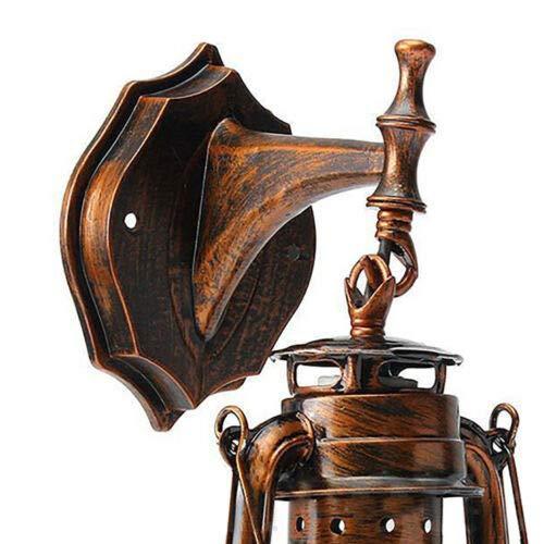 E27 Retro Antique Applique Murale en Métal Plastique Eclairage de Couloir Lanterne Murale Lampe Vintage