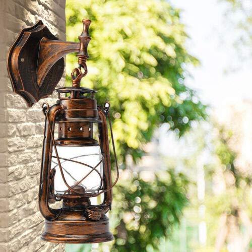E27 Retro Antique Applique Murale en Métal Plastique Eclairage de Couloir Lanterne Murale Lampe Vintage