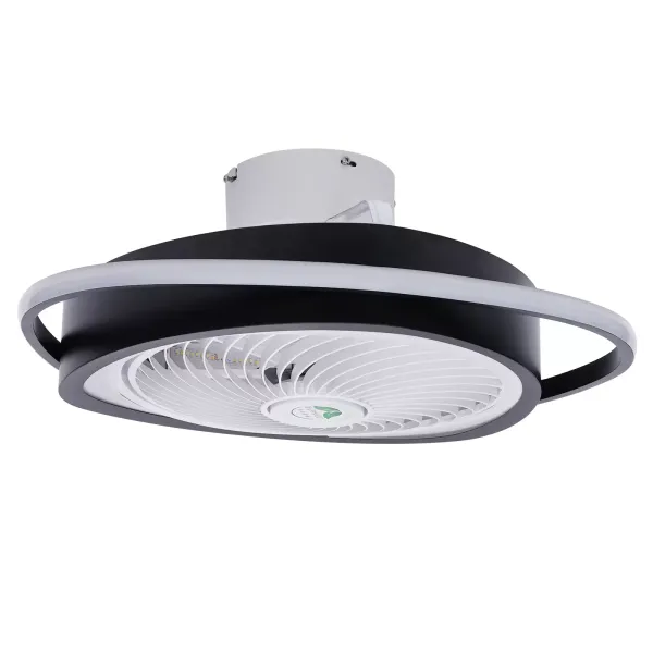 Ventilateur de plafond avec lumière, télécommande LED, mode d'éclairage entièrement réglable, ailes acryliques invisibles