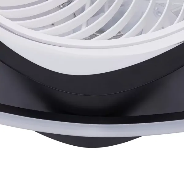 Ventilateur de plafond avec lumière, télécommande LED, mode d'éclairage entièrement réglable, ailes acryliques invisibles