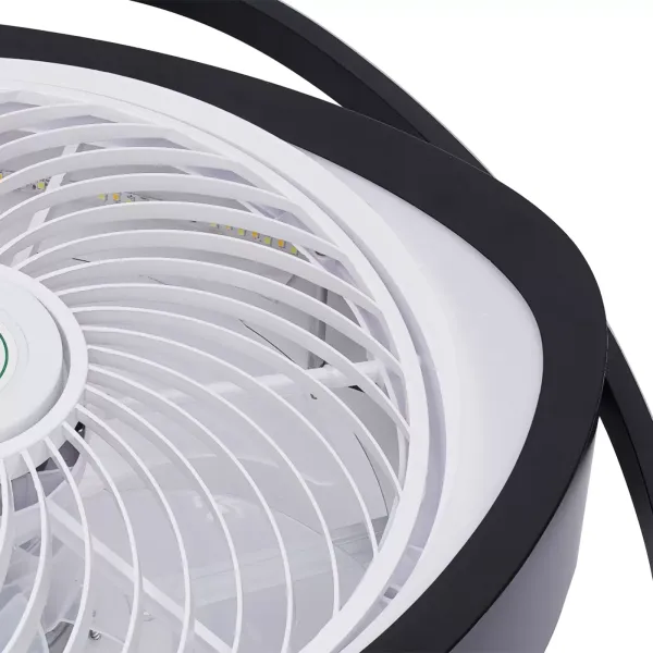 Ventilateur de plafond avec lumière, télécommande LED, mode d'éclairage entièrement réglable, ailes acryliques invisibles