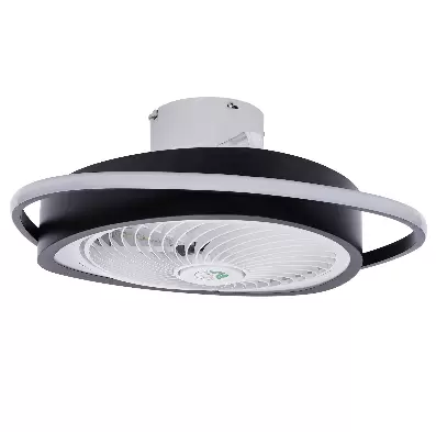 Ventilateur de plafond avec lumière, télécommande LED, mode d'éclairage entièrement réglable, ailes acryliques invisibles
