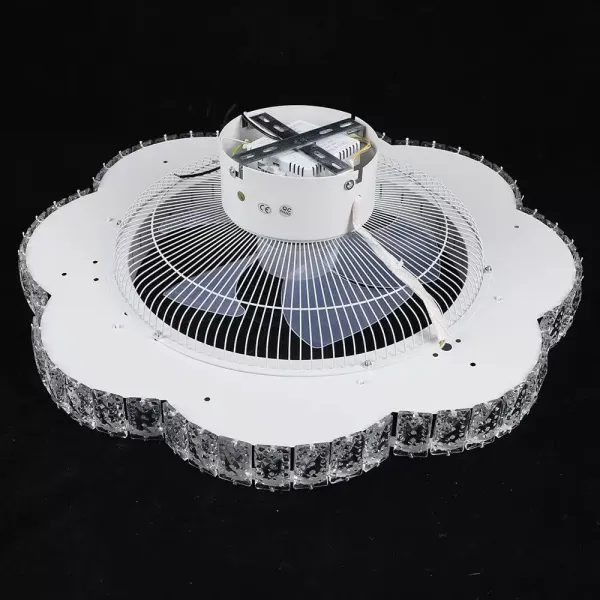 Plafonnier LED avec ventilateur, moderne, silencieux, avec télécommande, ventilateur à intensité variable, pour salon, chambre, salle à manger
