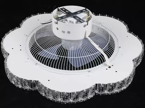 Plafonnier LED avec ventilateur, moderne, silencieux, avec télécommande, ventilateur à intensité variable, pour salon, chambre, salle à manger