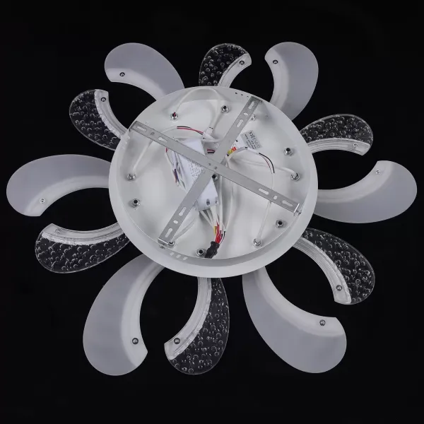 Lampe LED moderne à 6 bras en forme de fleur, éclairage LED à intensité variable en acrylique (72 W) Lampe LED moderne à 6 bras en forme de fleur, éclairage LED à intensité variable en acrylique (72 W)