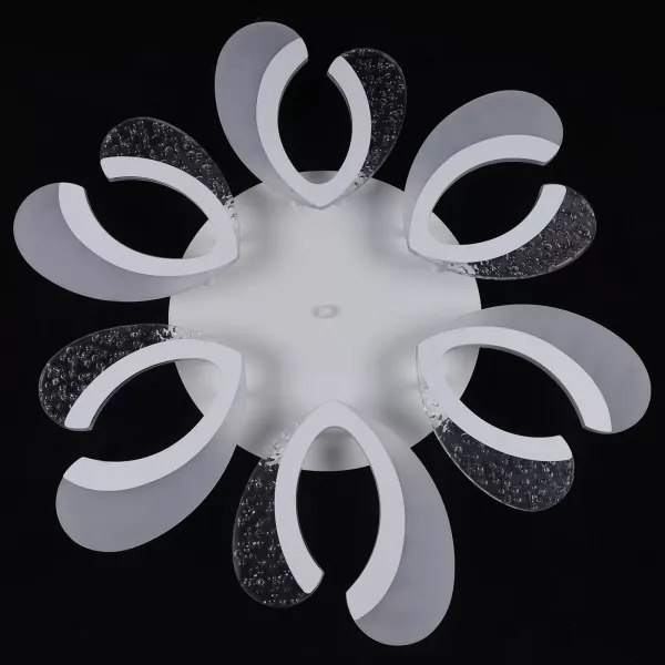 Lampe LED moderne à 6 bras en forme de fleur, éclairage LED à intensité variable en acrylique (72 W)