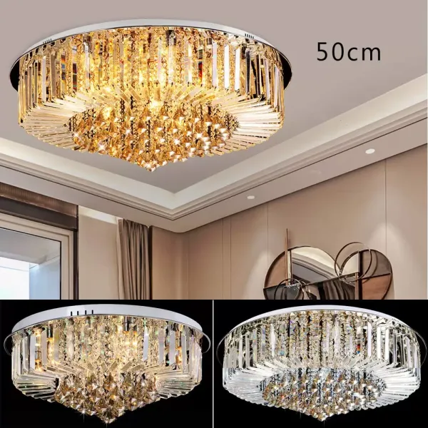 Lustres En Cristal E14 Lustre Éclairage Suspendu Plafonnier De Luxe Moderne Plafonnier Luminaire 31-40W
