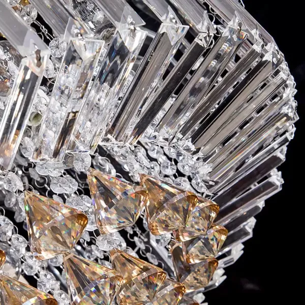 Lustres En Cristal E14 Lustre Éclairage Suspendu Plafonnier De Luxe Moderne Plafonnier Luminaire 31-40W
