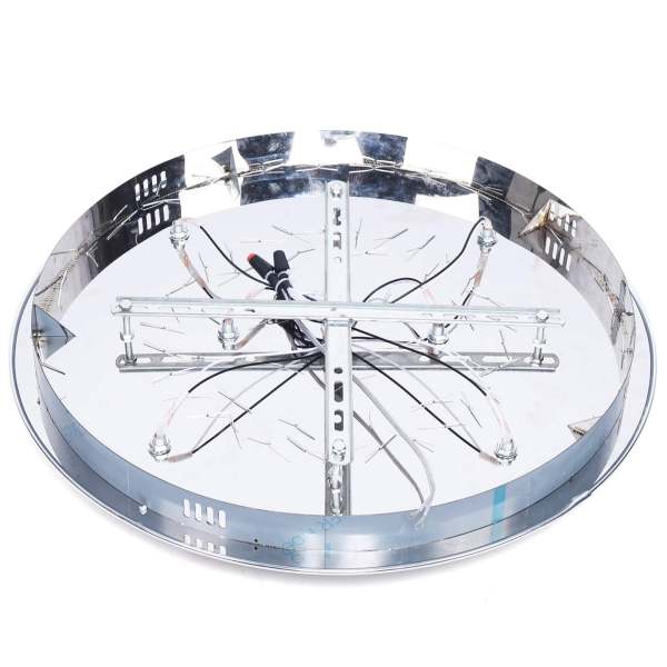 Plafonnier Lustre En Cristal 9 Lumières E14 60cm Moderne Lampe De Plafond Cristal Lustre Plafonniers 3 Couleur de Lumière Décoration d'éclairage