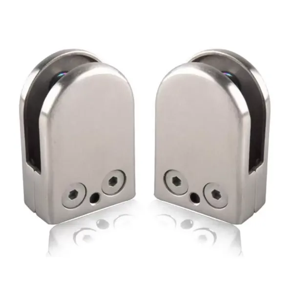 Lot de 24 pinces à verre en acier inoxydable 304 - Réglable - Côté plat pour escalier Balustrade - Main courante - 6-8 mm
