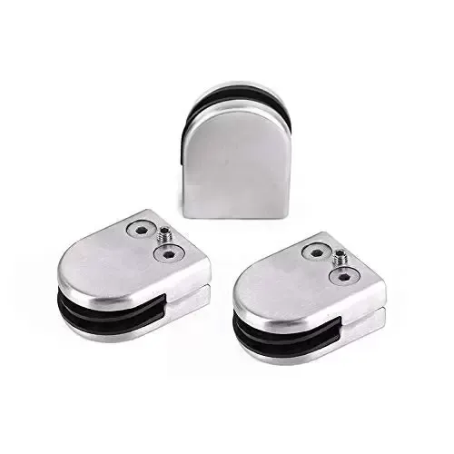 Pinces à Verre 20 PCS 8-10mm en Acier Inoxydable 304 Pinces à Verre Support en Verre Convient pour Verre ou Porte.
