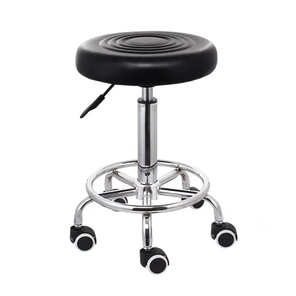 Tabouret de bar pivotant à 360° - Hauteur réglable - Diamètre de 33 cm jusqu'à 150 kg