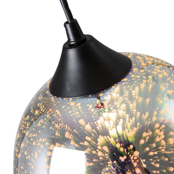 22 * 32 cm Moderne 3D verre lampe suspendue décoration de Noël feu d'artifice lampe de plafond 22 * 32 cm Moderne 3D verre lampe suspendue décoration de Noël feu d'artifice lampe de plafond