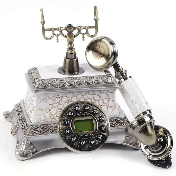 Téléphones fixes rétro antiques - Décoration de téléphone fixe - Filaire fixe - Convient pour les textiles de maison, les restaurants et les hôtels Téléphones fixes rétro antiques - Décoration de téléphone fixe - Filaire fixe - Convient pour les textiles de maison, les restaurants et les hôtels