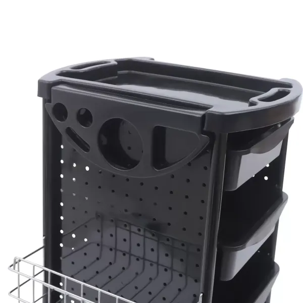 Coiffeur Trolley Beauty Chariot à roulettes 5 tiroirs avec roulettes pour coiffeur et salon cuisine et salle de bain