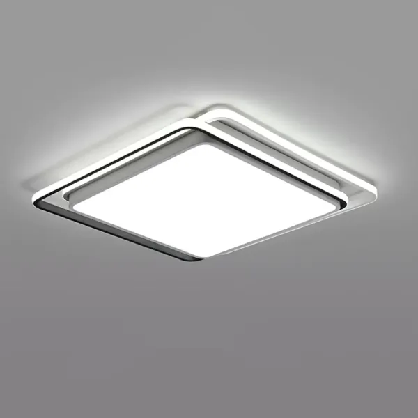 LED acrylique plafonnier salon lampe carré chambre moderne minimaliste éclairage 48CM