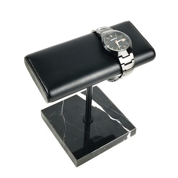 Présentoir de montre, support de montre à base de marbre noir pour la vente au détail ou un usage personnel Présentoir de montre, support de montre à base de marbre noir pour la vente au détail ou un usage personnel