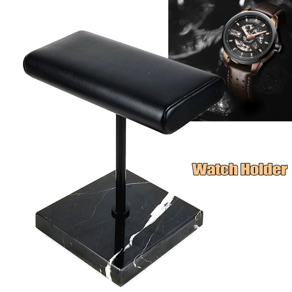 Présentoir de montre, support de montre à base de marbre noir pour la vente au détail ou un usage personnel Présentoir de montre, support de montre à base de marbre noir pour la vente au détail ou un usage personnel