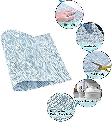 Lot de 4 sets de table antidérapants lavables 45 x 30 cm PVC antidérapant résistant à la chaleur pour cuisine