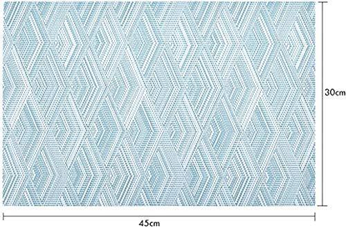 Lot de 4 sets de table antidérapants lavables 45 x 30 cm PVC antidérapant résistant à la chaleur pour cuisine