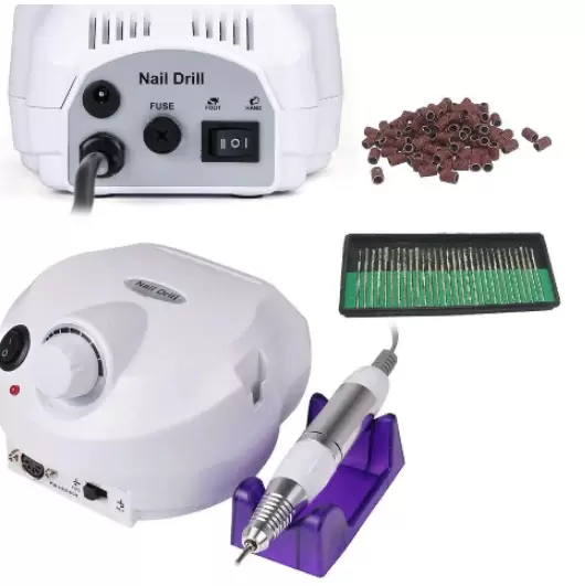 Professionele elektrische nagelboormachine voor pedicure - Professionele manicureset - Nagelboormachine Wit