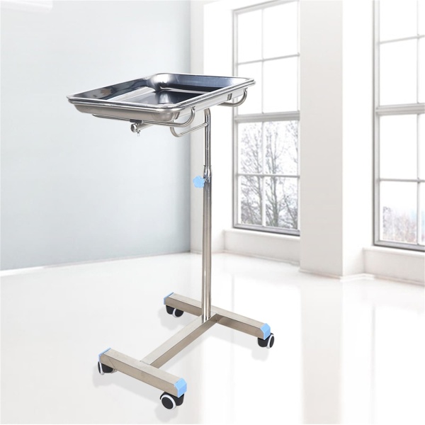 Chariot mobile en acier inoxydable pour hôpitaux, cliniques, salons de beauté, chariot de coiffure, aide de salon, chariot de travail