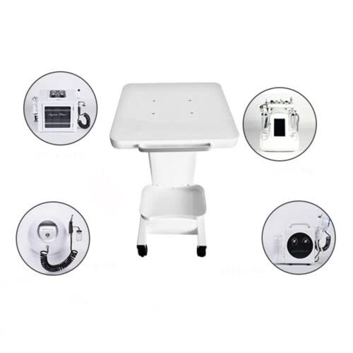 Chariot de Salon avec Support de Prise Chariot Roulant Support de Roue de beauté Chariot de Spa (Blanc) Chariot de Salon avec Support de Prise Chariot Roulant Support de Roue de beauté Chariot de Spa (Blanc)
