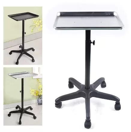 Kapper Schoonheid Werkwagen Metalen Mobiele Salonwagen Verstelbare Hoogte voor Kapper Schoonheidssalon Spa