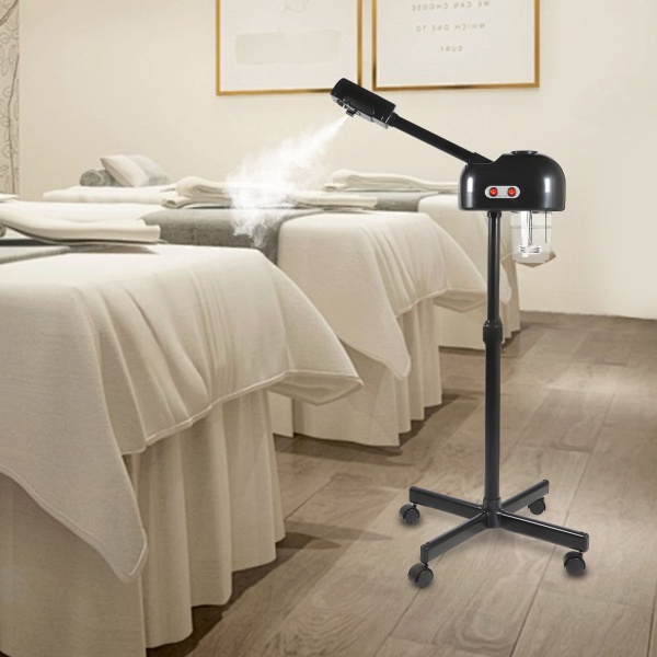 CNCEST Vaporisateur de sauna facial, Vapeur visage, Équipement d'humidificateur facial à vapeur, Vapeur de brume de sauna facial Noir.