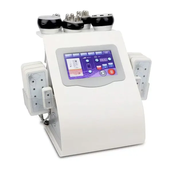 Appareil de beauté multifonction 6 en 1 ultrasonique RF 40 K - Appareil d'amincissement des poignets - Protection de la cellulite du corps