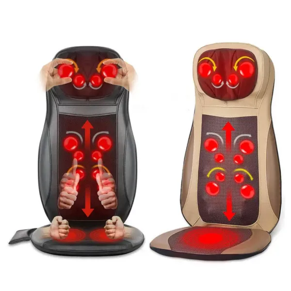 CNCEST-Housse de siège de massage électrique vibrante pour le dos et la nuque