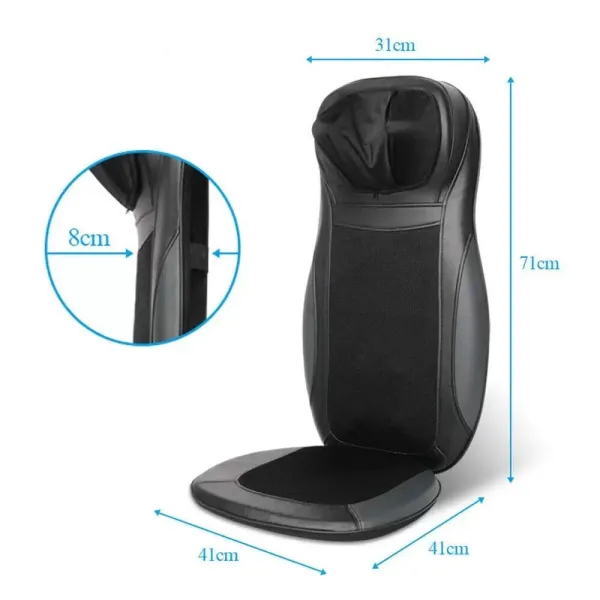CNCEST-Housse de siège de massage électrique vibrante pour le dos et la nuque