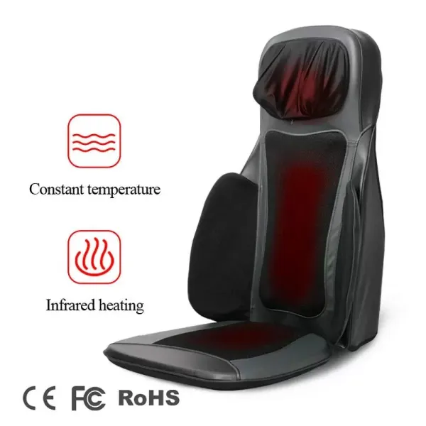 CNCEST-Housse de siège de massage électrique vibrante pour le dos et la nuque