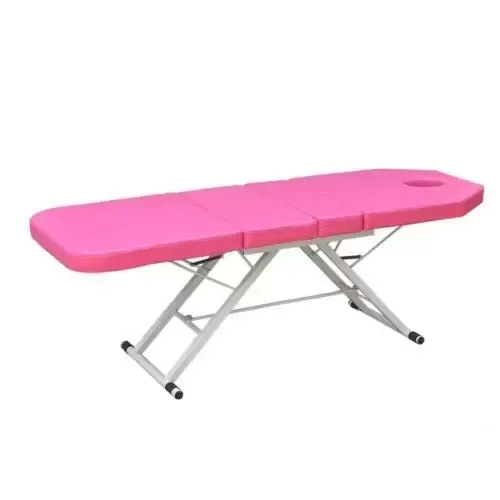 Table de massage pliable - 3 zones - Couleur au choix - Rose