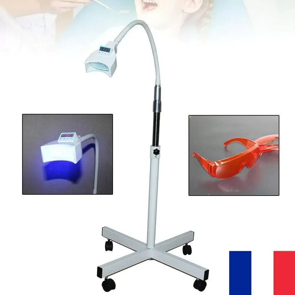 Dental Teeth Withening Lampe, Dentaire LED Blanchiment Blanche, Mobile Dents Bleaching Light Accélérateur