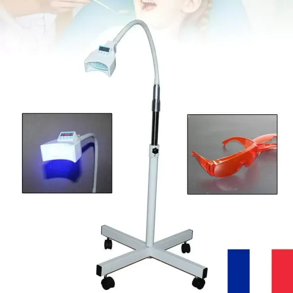 Dental Teeth Withening Lampe, Dentaire LED Blanchiment Blanche, Mobile Dents Bleaching Light Accélérateur