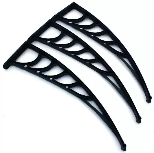 Voordeurluifel 120/150/200 x 90 cm polycarbonaat en transparant polypropyleen Luifel (150)